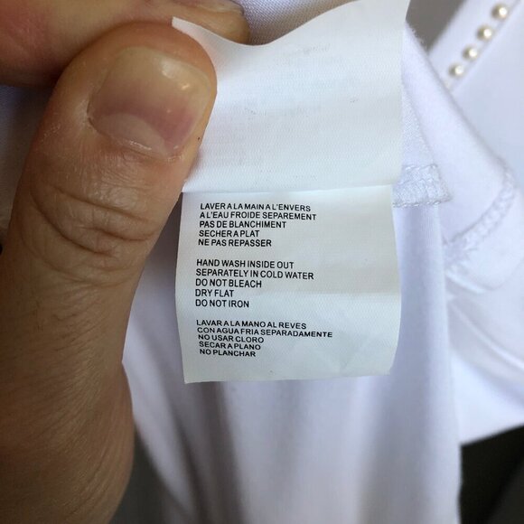 Tristan Classic White V-Neck Tee - Picture 5 of 15